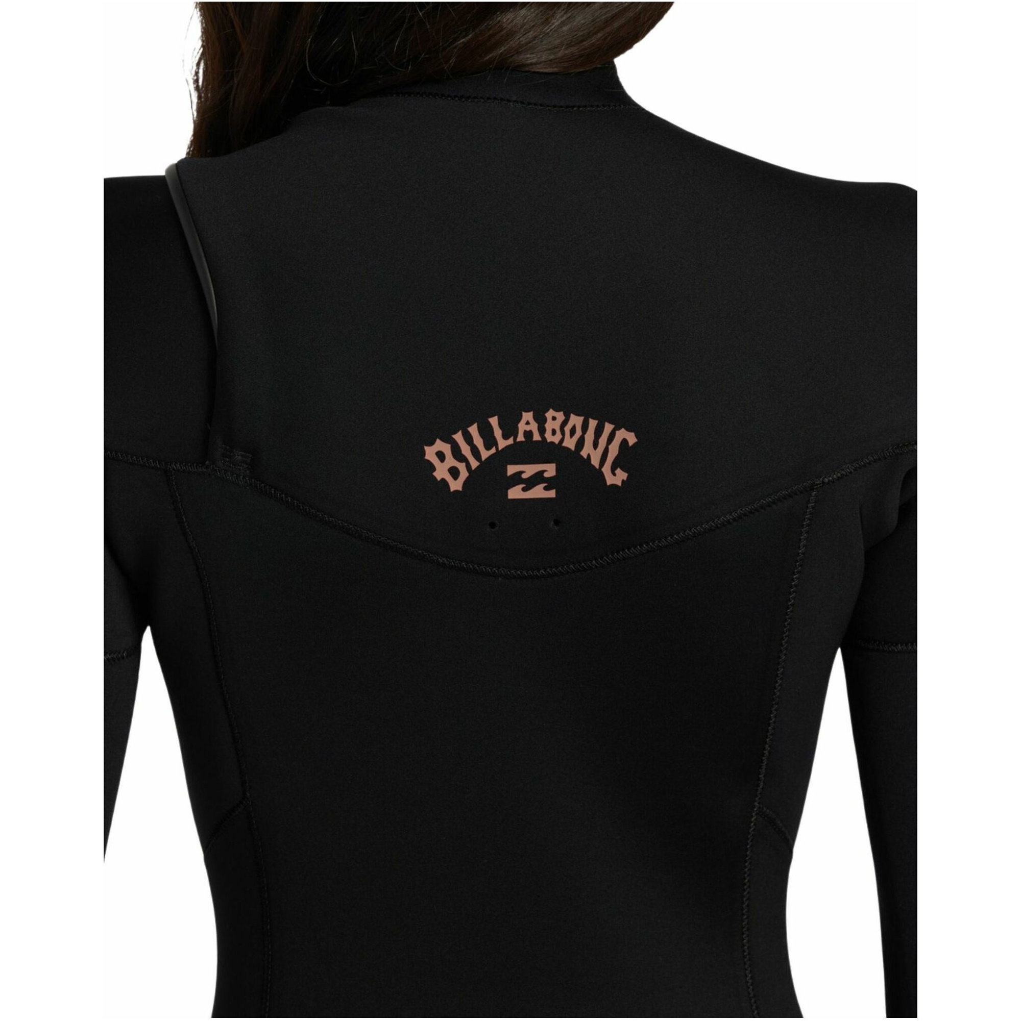 2026 Billabong Womens Foil 3/2mm Chest Zip Wetsuit ABJW100187 - Black